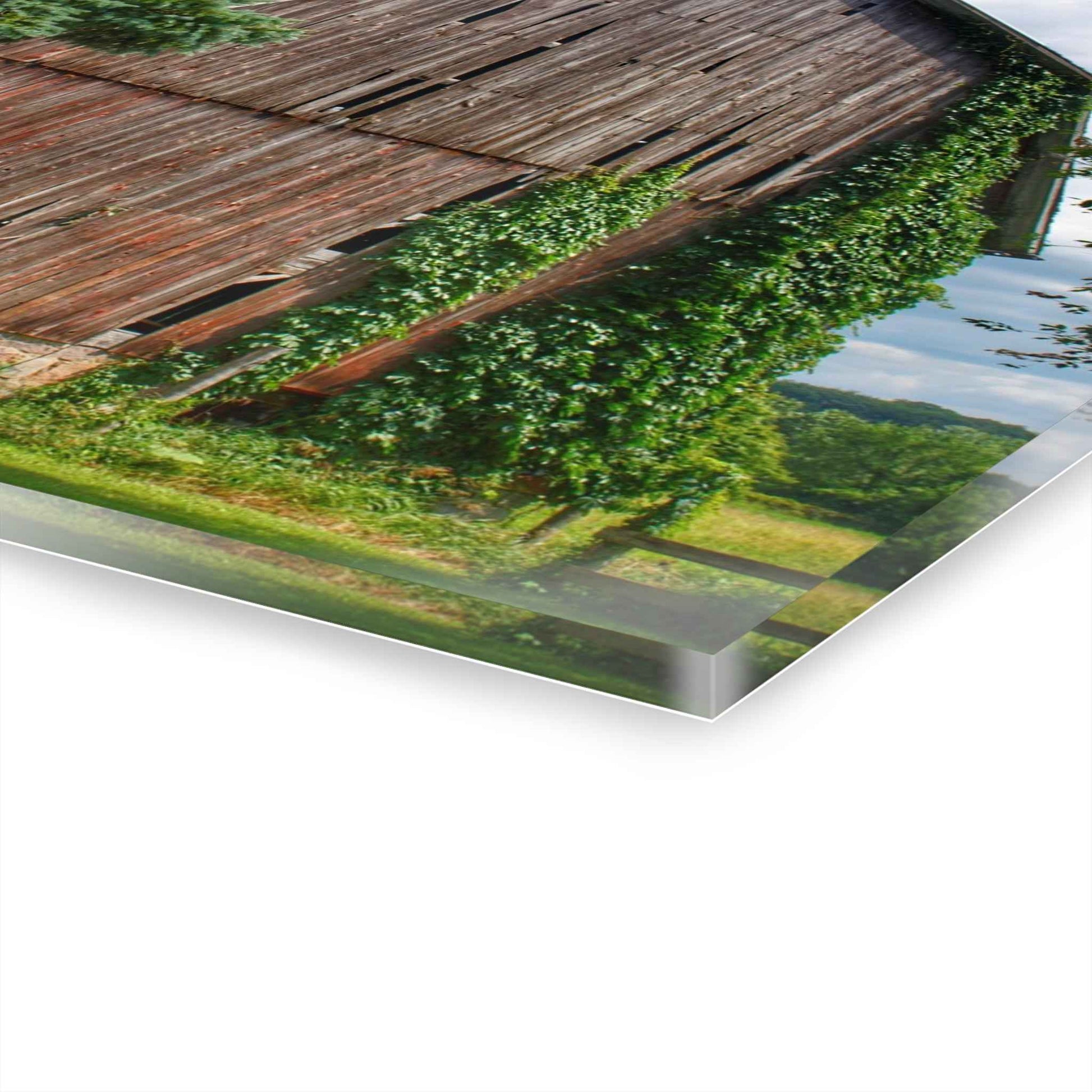 U R There Photography North Branch Ivy Grey I Rustic Farmhouse Acrylic Wall Print