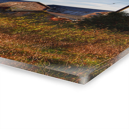 U R There Photography Montgomery Road Reds Rustic Farmhouse Acrylic Wall Print