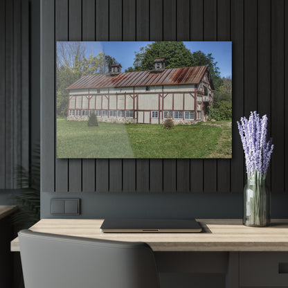 U R There Photography Bordman Road Rusted Rustic Farmhouse Acrylic Wall Print