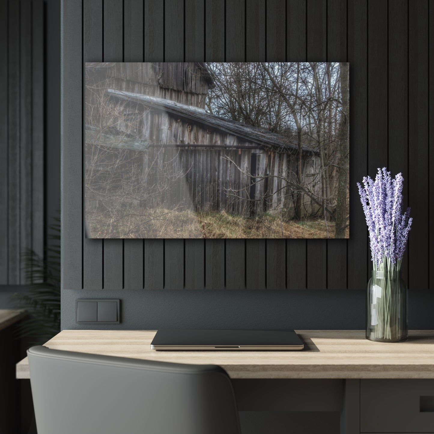 U R There Photography Rural Decay in Early Spring Rustic Farmhouse Acrylic Wall Print
