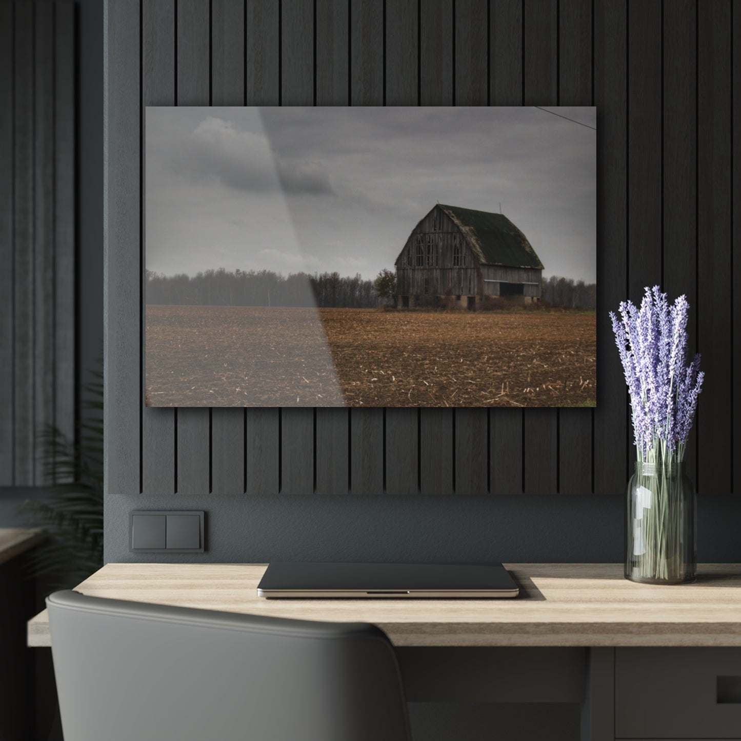 U R There Photography Stone Road Old Grey I Rustic Farmhouse Acrylic Wall Print