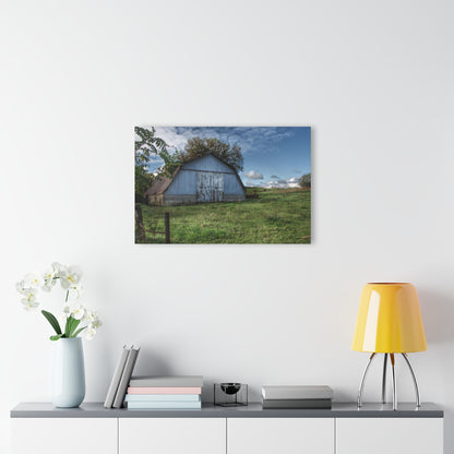 U R There Photography East Frances Quonset and Cows Rustic Farmhouse Acrylic Wall Print