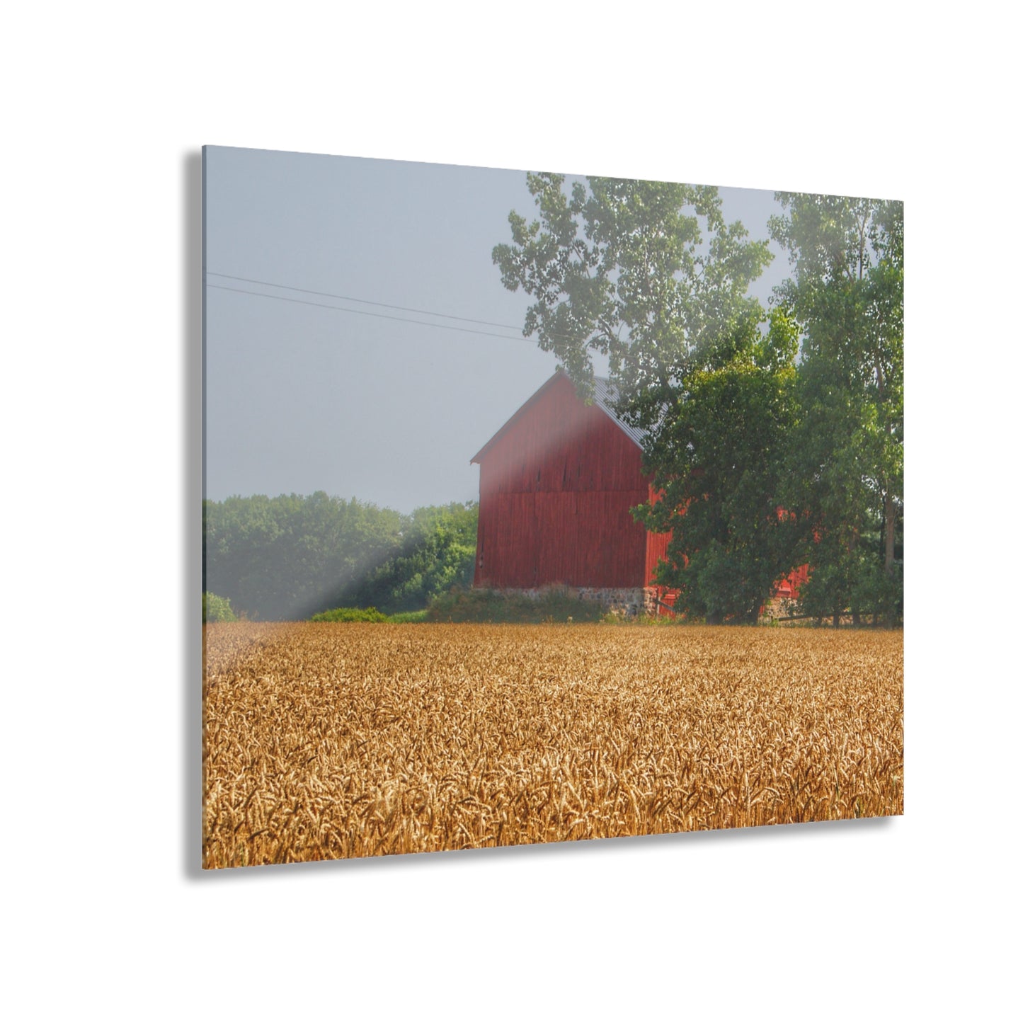 U R There Photography Tubspring Road Hidden Red Rustic Farmhouse Acrylic Wall Print