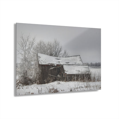 U R There Photography Grey Shacks of Mayville Rustic Farmhouse Acrylic Wall Print