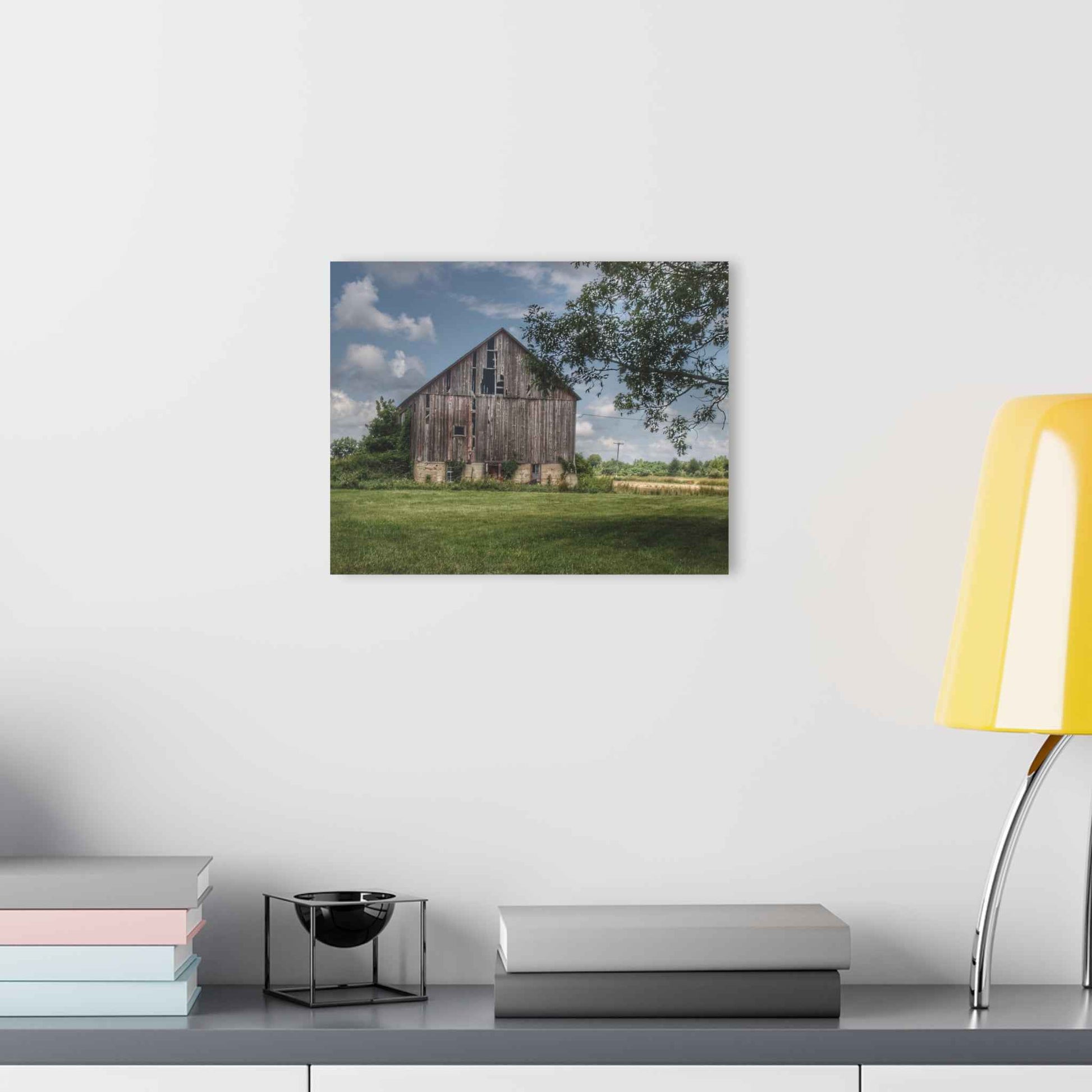 U R There Photography Bohms Road Grey I Rustic Farmhouse Acrylic Wall Print