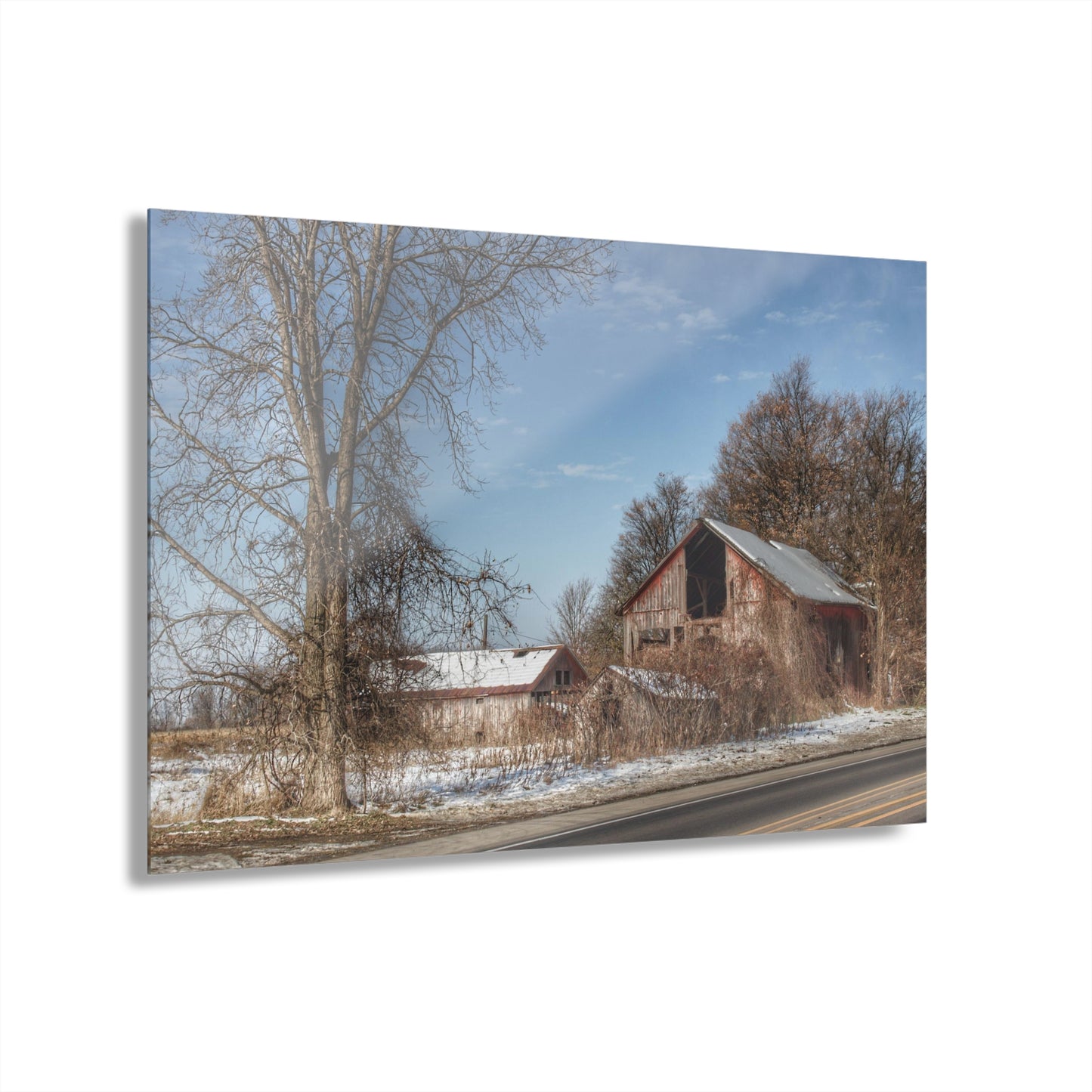 U R There Photography Almont Van Dyke Red I Rustic Farmhouse Acrylic Wall Print