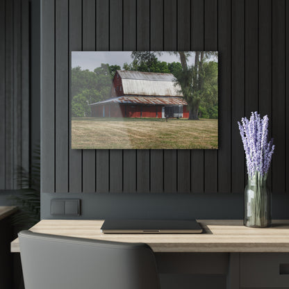 U R There Photography West Hurd Road Red Rustic Farmhouse Acrylic Wall Print