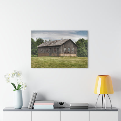 U R There Photography West Tuscola Road Grey Shack Rustic Farmhouse Acrylic Wall Print