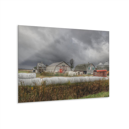 U R There Photography Waterman Road Grey I Rustic Farmhouse Acrylic Wall Print