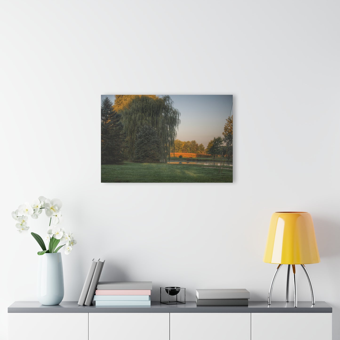 U R There Photography Sunrise on Willow Pond II Rustic Farmhouse Acrylic Wall Print