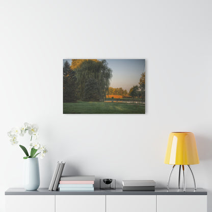 U R There Photography Sunrise on Willow Pond II Rustic Farmhouse Acrylic Wall Print