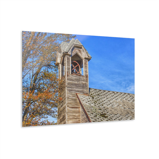 U R There Photography Schoolhouse of Marlette Road II Rustic Farmhouse Acrylic Wall Print