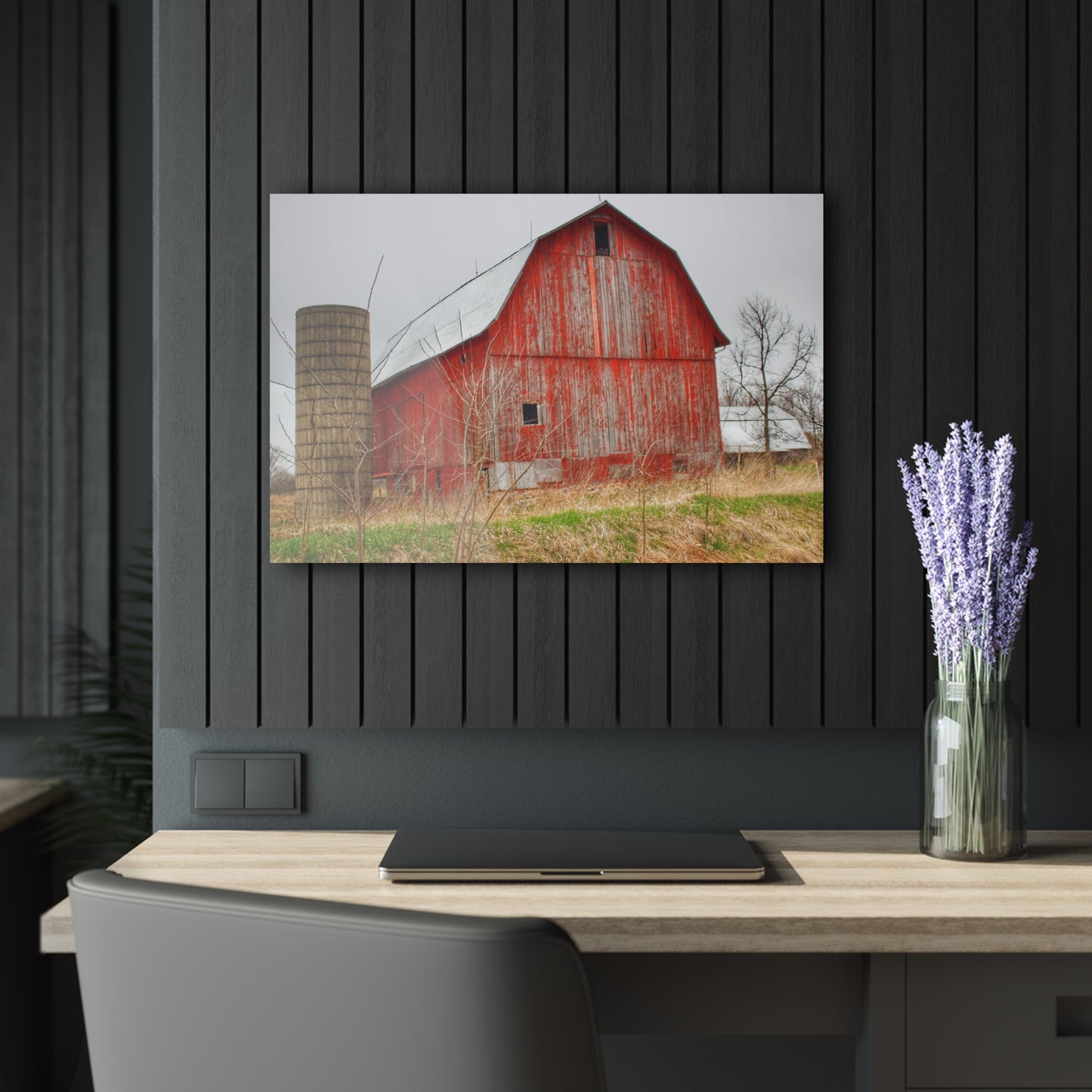 U R There Photography Columbiaville Red 2020 Rustic Farmhouse Acrylic Wall Print