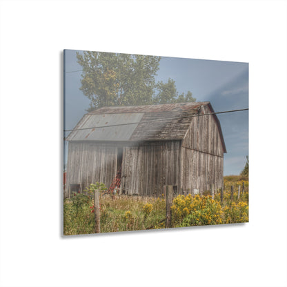 U R There Photography Schott Road Grey I Rustic Farmhouse Acrylic Wall Print