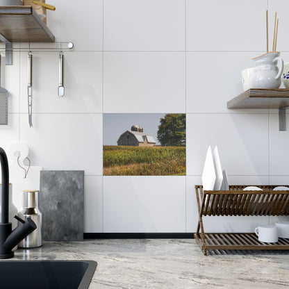 U R There Photography Beyond the September Corn on Swaffer Rustic Farmhouse Decorative Ceramic Tile