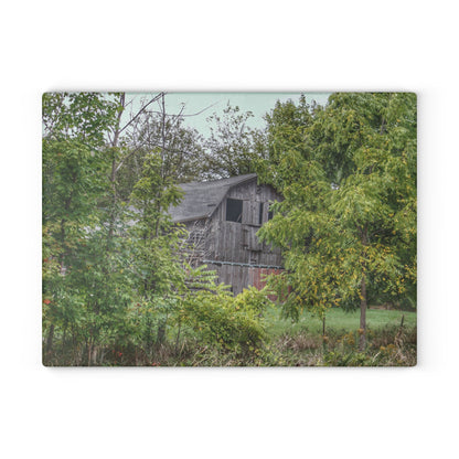 U R There Photography Hayes Road Hidden I Rustic Farmhouse Tempered-Glass Cutting Board