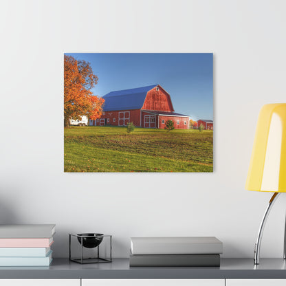 U R There Photography Shoemaker Road Red Rustic Farmhouse Acrylic Wall Print