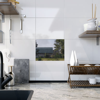 U R There Photography Bordman Road Greys Rustic Farmhouse Decorative Ceramic Tile