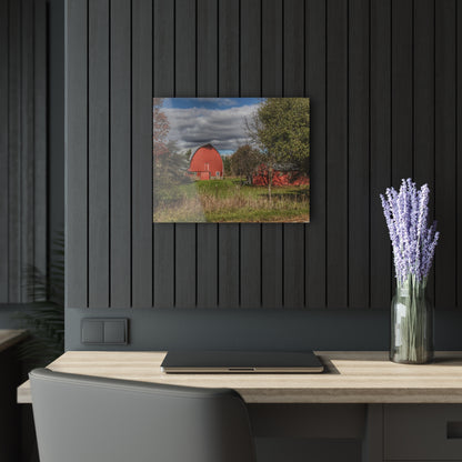 U R There Photography Genesee Road Red III Rustic Farmhouse Acrylic Wall Print