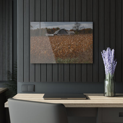 U R There Photography North State Road Grey Rustic Farmhouse Acrylic Wall Print