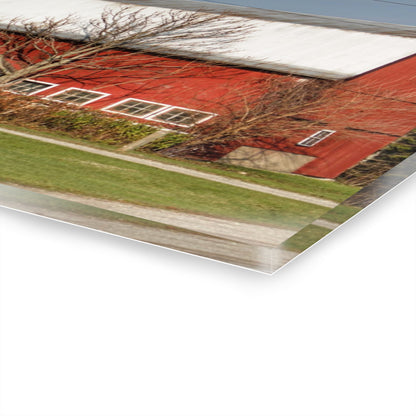 U R There Photography Bray Road Red I Rustic Farmhouse Acrylic Wall Print