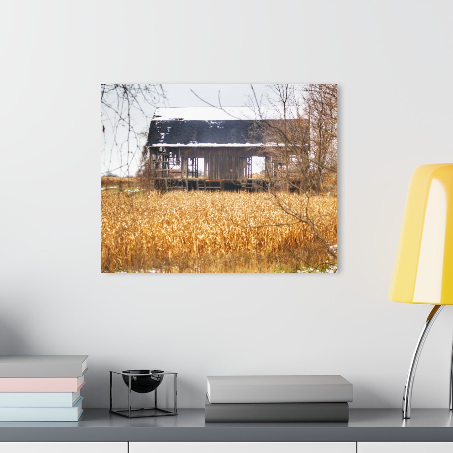 Barn Boutique Modern Farmhouse Acrylic Wall Print| North Oxford Road Grey III