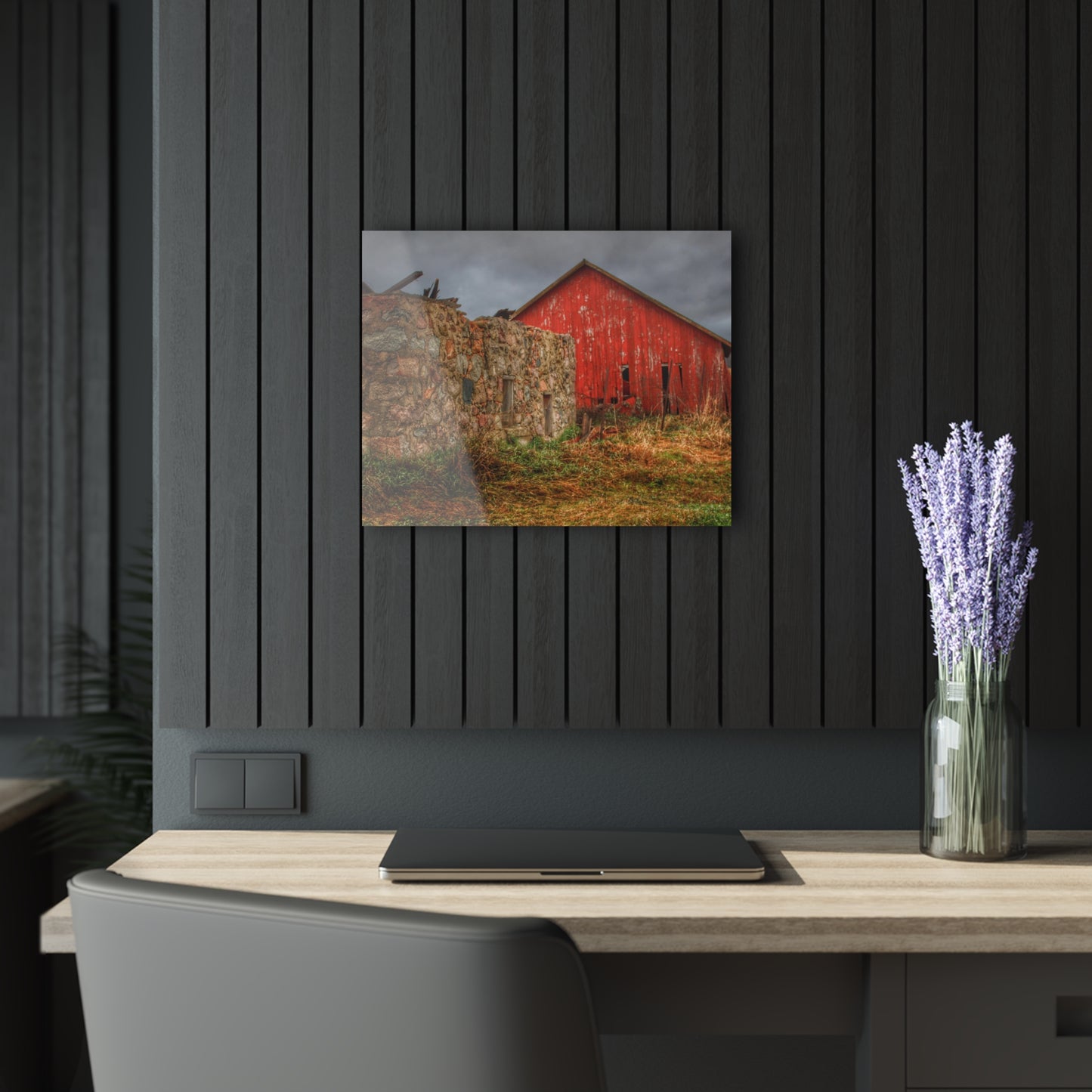 U R There Photography Stanley Road Ruins Rustic Farmhouse Acrylic Wall Print