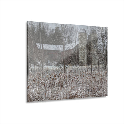 U R There Photography Washburn Road Hidden Red Rustic Farmhouse Acrylic Wall Print