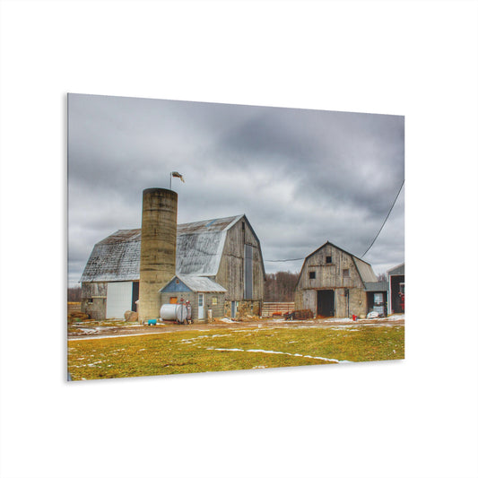 U R There Photography Chapman Greys Rustic Farmhouse Acrylic Wall Print