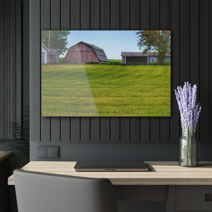 U R There Photography Cass City Elmwood Greys Rustic Farmhouse Acrylic Wall Print