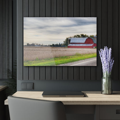 U R There Photography Brown City Red II Rustic Farmhouse Acrylic Wall Print