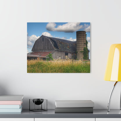 U R There Photography Millington Forgotten Grey Rustic Farmhouse Acrylic Wall Print