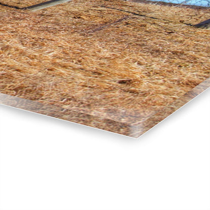 U R There Photography Marathon Haybarn on the Hill II Rustic Farmhouse Acrylic Wall Print