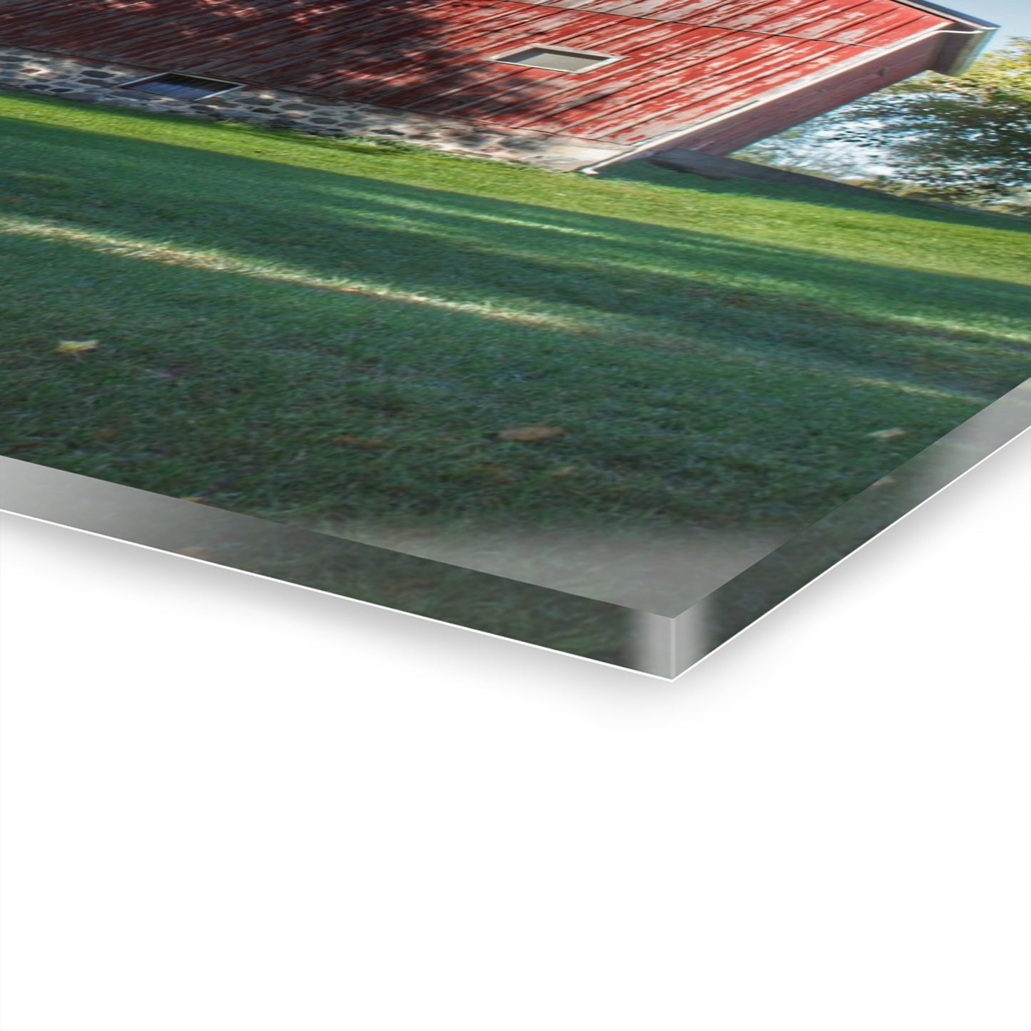 U R There Photography Five Lakes Red III Rustic Farmhouse Acrylic Wall Print