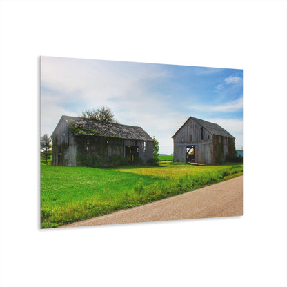 U R There Photography Caro Road Twin Greys I Rustic Farmhouse Acrylic Wall Print