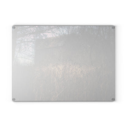 U R There Photography Mayville Hidden Barn I Rustic Farmhouse Tempered-Glass Cutting Board