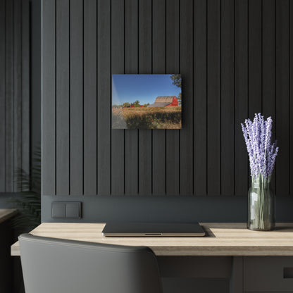 U R There Photography Red Saltbox Barn Rustic Farmhouse Acrylic Wall Print
