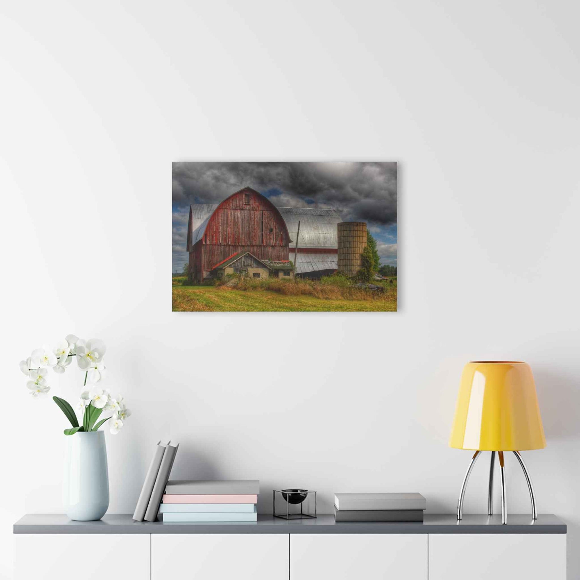 U R There Photography Valentine Road Red I Rustic Farmhouse Acrylic Wall Print