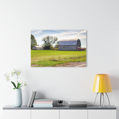 U R There Photography North Gera Road Red Rustic Farmhouse Acrylic Wall Print
