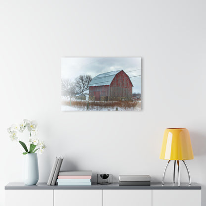 U R There Photography Lake Pleasant Stone Red and Little Grey Rustic Farmhouse Acrylic Wall Print