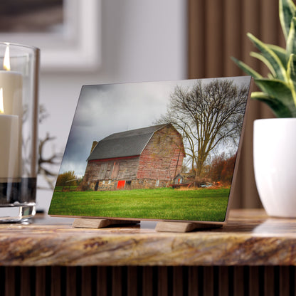 Ashley Drive Fieldstone Red Rustic Farmhouse Decorative Ceramic Tile 6" × 8" Matte