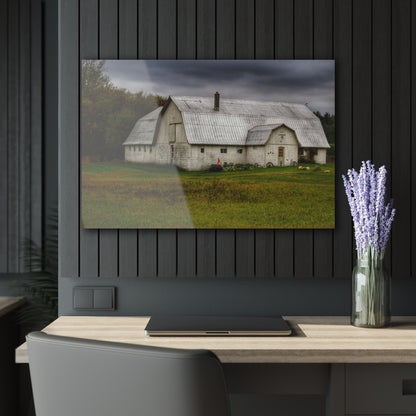 U R There Photography Milliman Road White Rustic Farmhouse Acrylic Wall Print