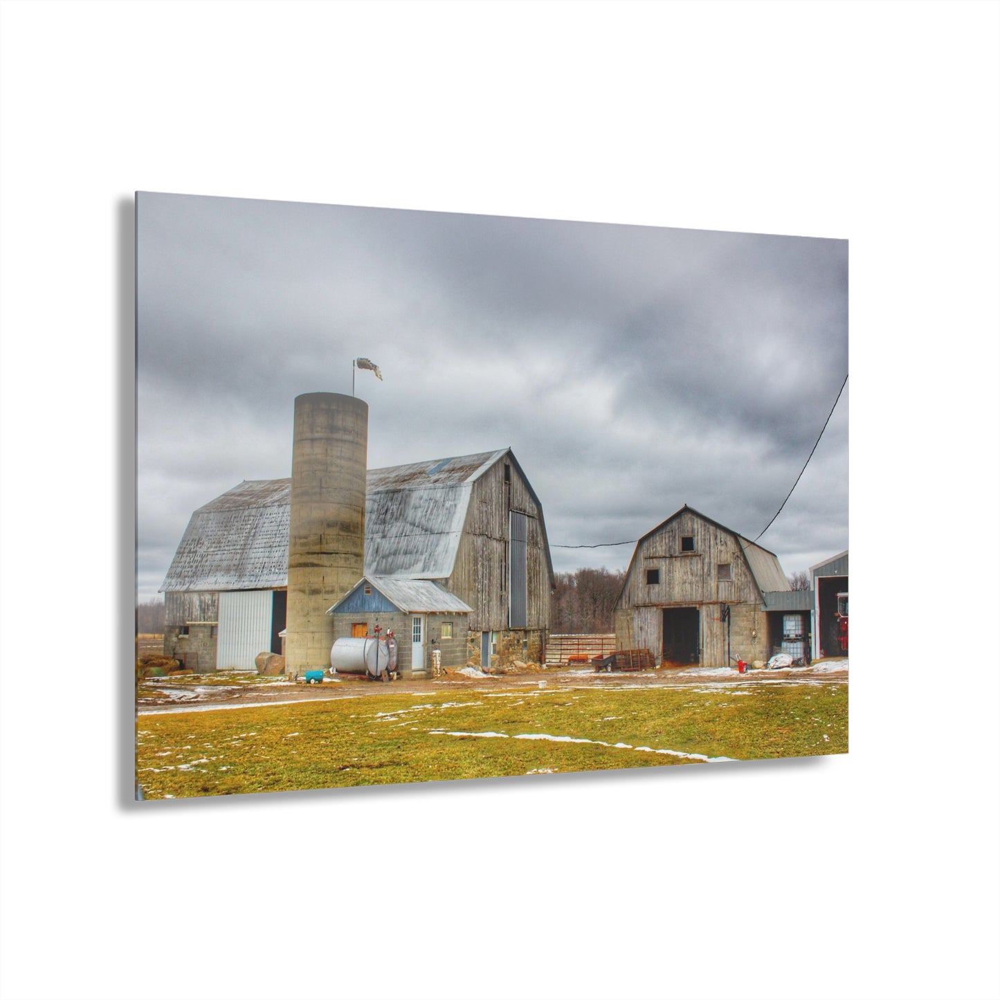 U R There Photography Chapman Greys Rustic Farmhouse Acrylic Wall Print
