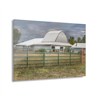U R There Photography Petz Road Grey Rustic Farmhouse Acrylic Wall Print