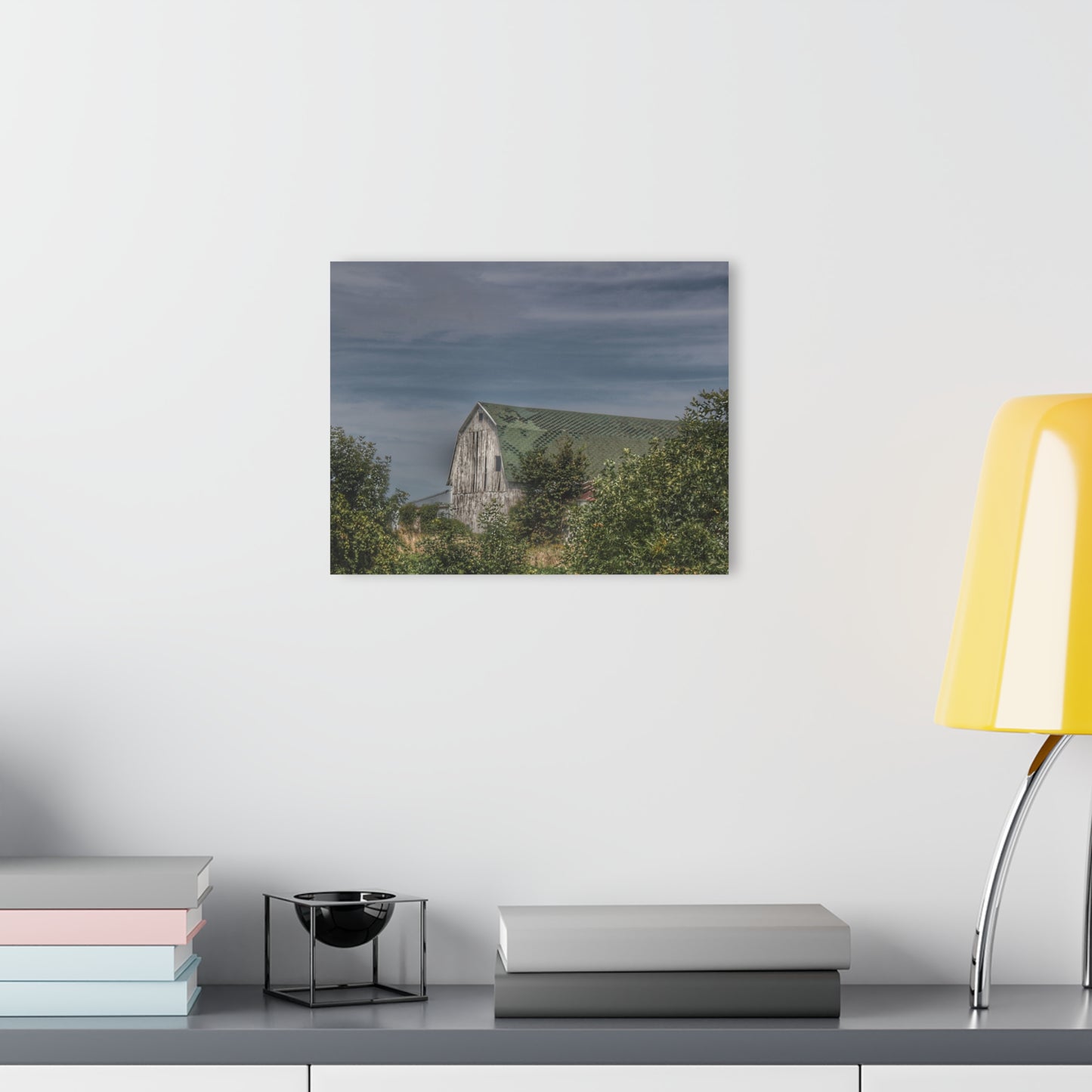 U R There Photography Hill Road Hidden Grey II Rustic Farmhouse Acrylic Wall Print