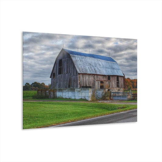U R There Photography Marlette Road Haybarn Rustic Farmhouse Acrylic Wall Print