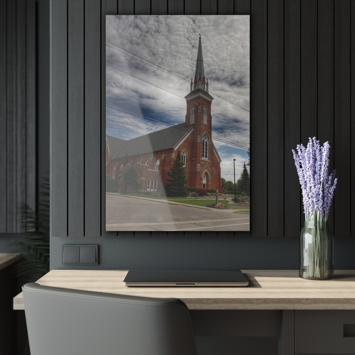 Barn Boutique Modern Farmhouse Acrylic Wall Print| Catholic Church in Frankenmuth