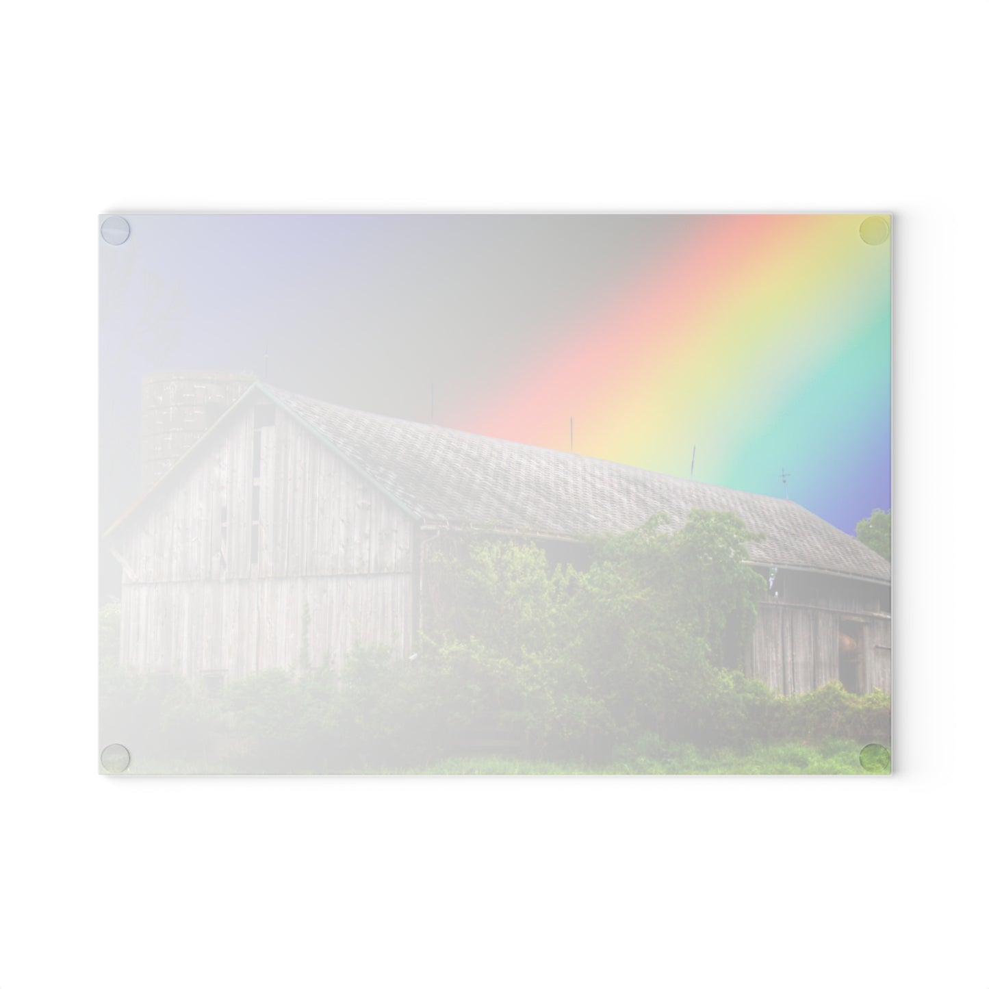 U R There Photography Wilder Road Wonderment Rustic Farmhouse Tempered-Glass Cutting Board