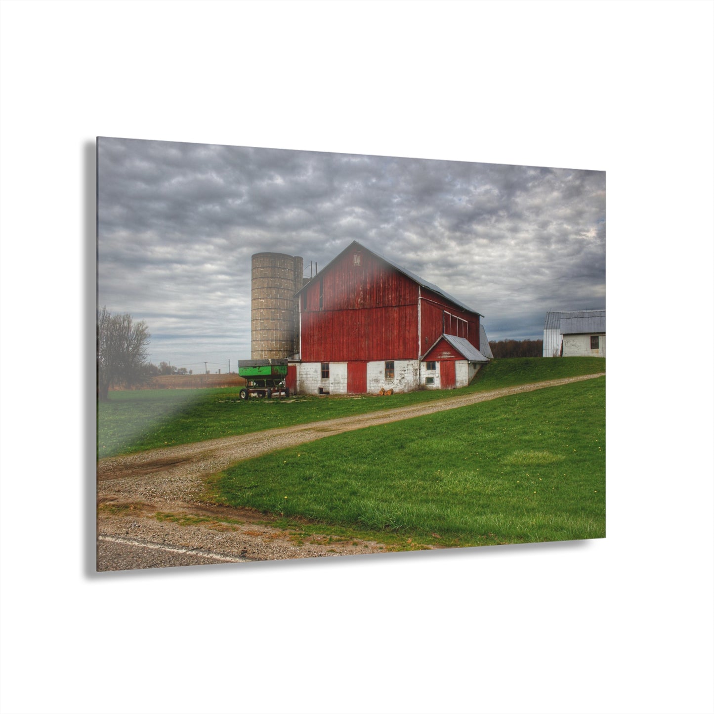 Barn Boutique Modern Farmhouse Acrylic Wall Print| Fostoria Red II