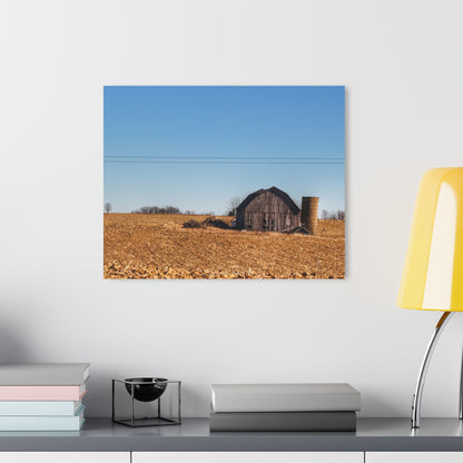 U R There Photography Hurds Corner Grey Rustic Farmhouse Acrylic Wall Print